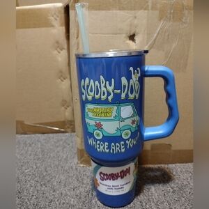 Scooby-Doo Blue Tumbler with Handle & Straw 40 FL OZ